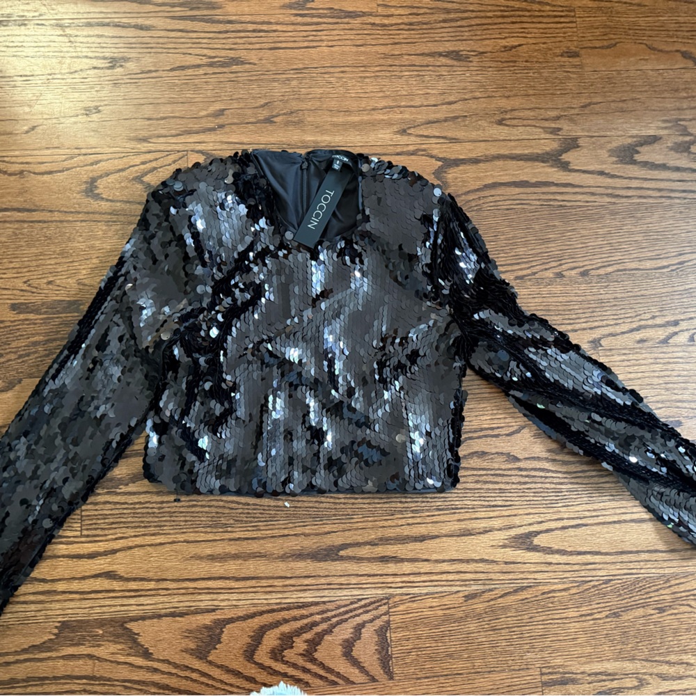 Toccin Anaya Sequin Top